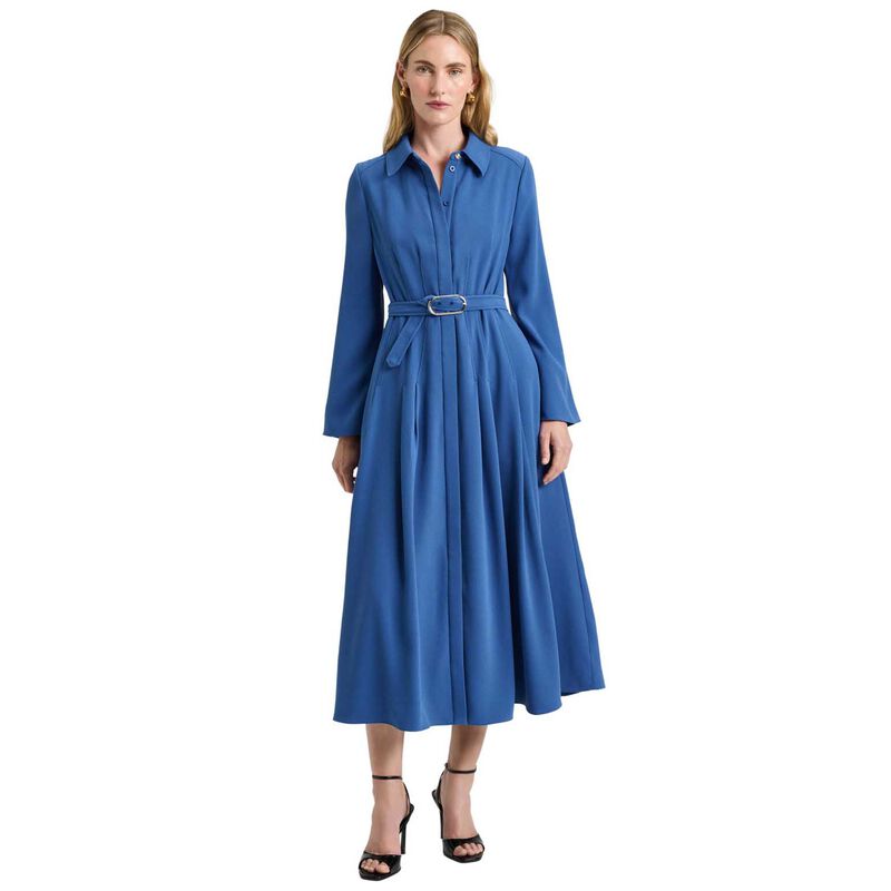 Veronika Maine Stretch Crepe Shirtdress image number 0